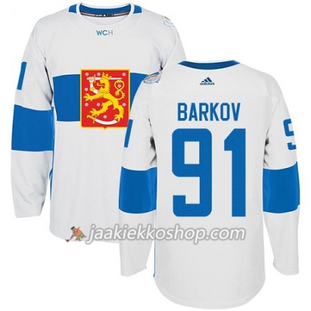 Suomi Pelipaita Aleksander Barkov 91 2016 World Cup Valkoinen Premier Paita
